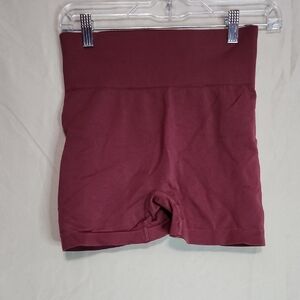 SHEIN Burgundy Bike Shorts
